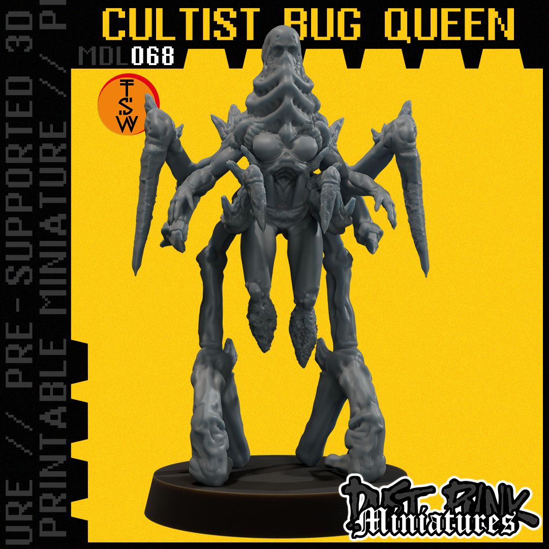 MDL068 CULTIST BUG QUEEN [PRE-SUPPORTED]
